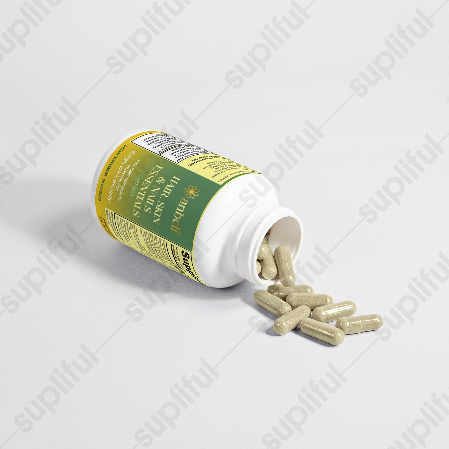Anbeli Hair, Skin & Nails Supplement | Biotin Vitamins for Healthy Hair, Skin & Nails