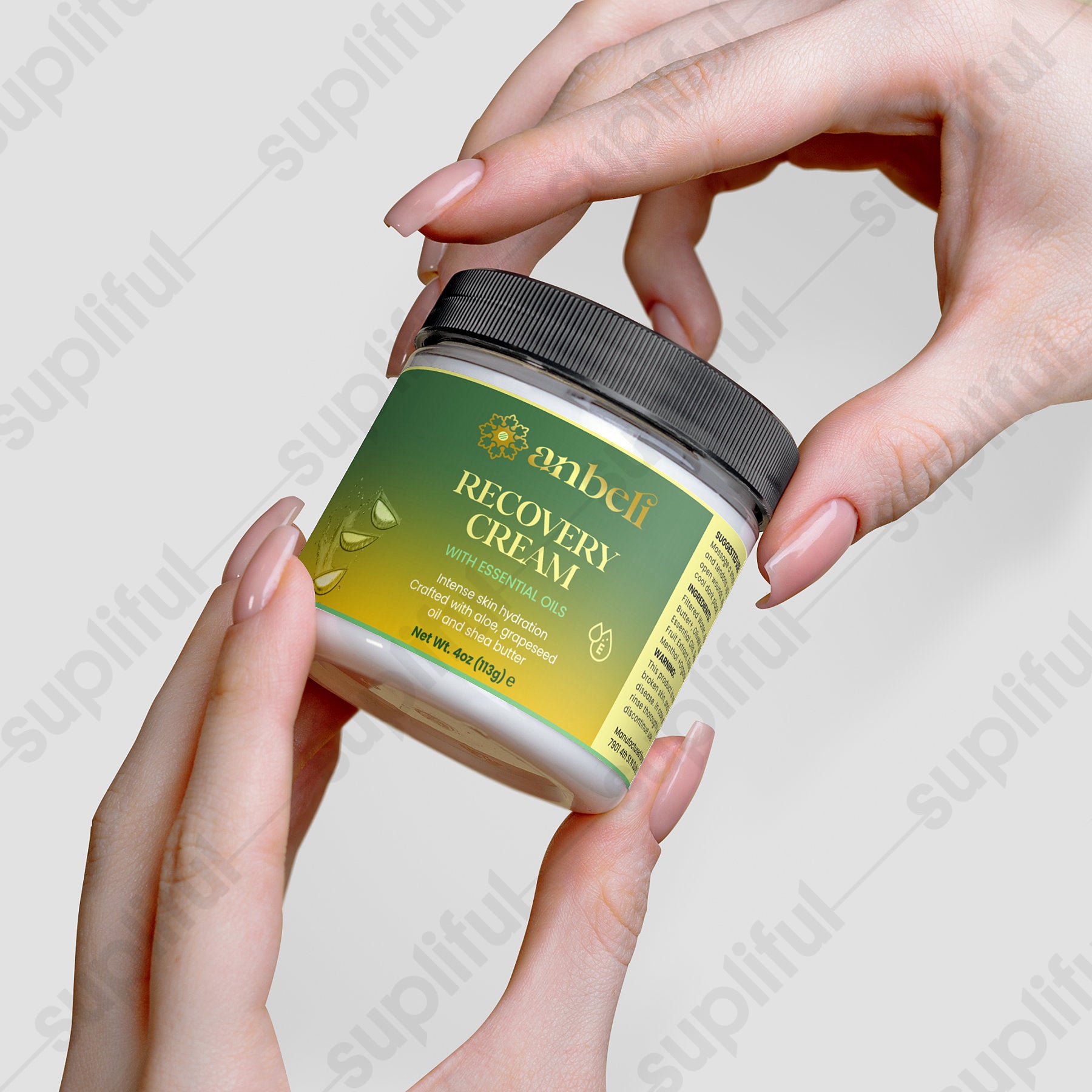 Anbeli Recovery Cream | Aloe Vera & Grapeseed Moisturizing Skin Cream