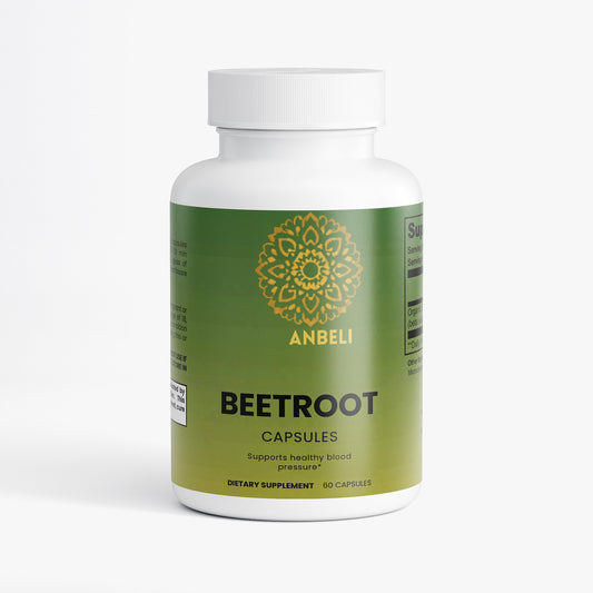 Anbeli Beetroot Capsules | Nitric Oxide & Circulation Support