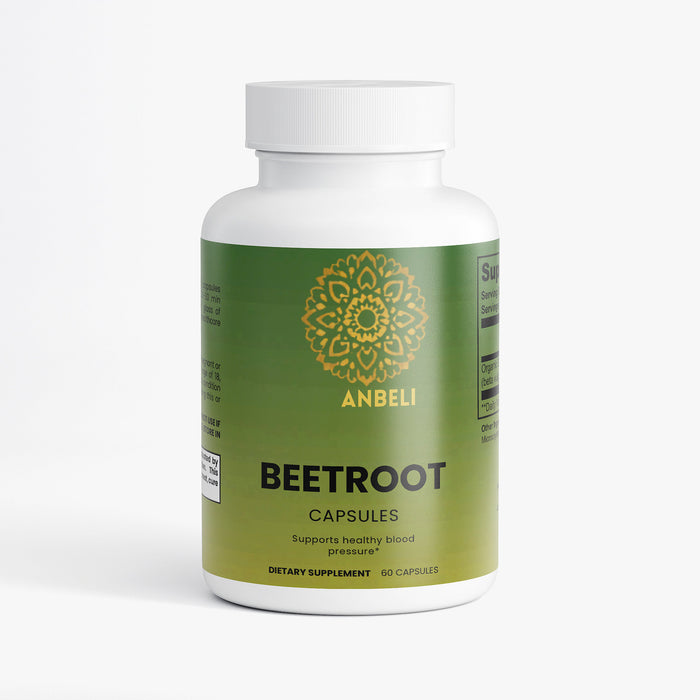 Anbeli Beetroot Capsules | Nitric Oxide & Circulation Support