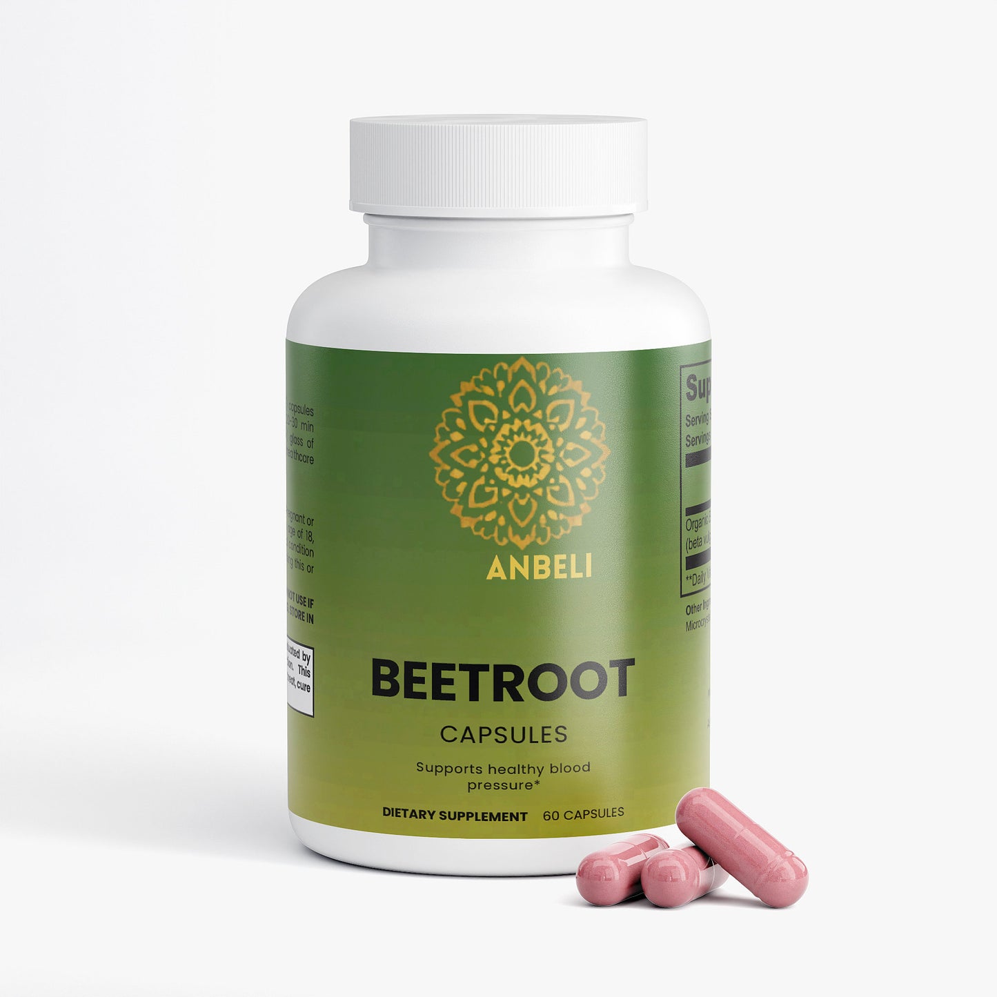 Anbeli Beetroot Capsules | Nitric Oxide & Circulation Support