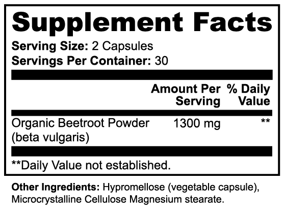 Anbeli Beetroot Capsules | Nitric Oxide & Circulation Support